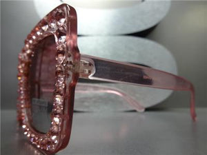 Square Bling Sunglasses- Pink
