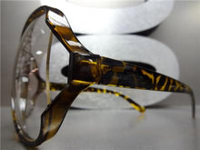 Vintage Style Clear Lens Glasses- Tortoise