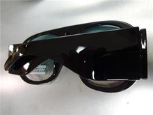Thick Frame Retro Sunglasses- Black/ Green Ombre Lens