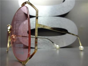 Vintage Butterfly Sunglasses- Pink Lens