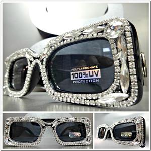 Rectangle HAND MADE Bling Sunglasses