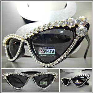 Retro Rhinestone Cat Eye Sunglasses