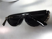 Half Lens Bling Cat Eye Sunglasses- Black Frame