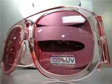 Thick Frame Retro Sunglasses- Pink