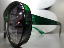 Retro Aviator Sunglasses- Green