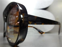 Retro Aviator Sunglasses- Tortoise