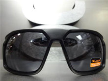 X-LOOP Wrap Around Sporty Style Sunglasses- Black Matte Frame