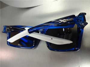 X-LOOP Wrap Around Sporty Style Sunglasses- Transparent Blue