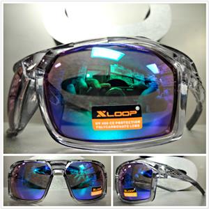 X-LOOP Wrap Around Sporty Style Sunglasses- Gray Frame