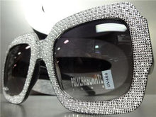 Sparkling Bling Square Sunglasses- Black