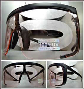 Oversized Shield Style Sunglasses- Pink Lens