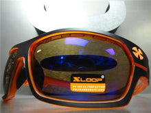 X-LOOP Sporty Style Sunglasses- Black & Orange
