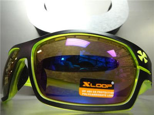 X-LOOP Sporty Style Sunglasses- Black & Neon