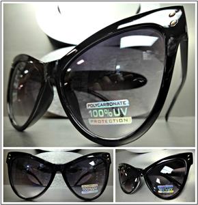 Oversized Classic Cat Eye Sunglasses- Black