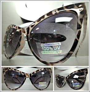 Oversized Classic Cat Eye Sunglasses- Leopard