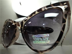 Oversized Classic Cat Eye Sunglasses- Leopard