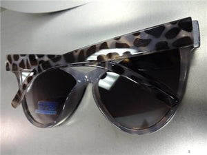 Oversized Classic Cat Eye Sunglasses- Leopard