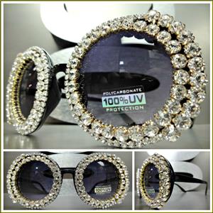Sparkly Round Rhinestone Sunglasses
