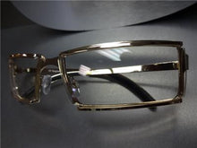 Modern Clear Lens Glasses- Gold Frame