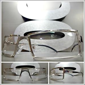 Modern Clear Lens Glasses- Silver