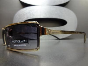Modern Sleek Sunglasses- Rose Gold/ Smoke Lens