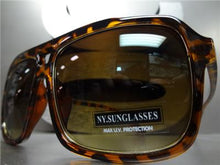 Old School Style Unisex Sunglasses- Tortoise & Gold