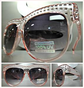 Laser Bling Effect Sunglasses- Pink