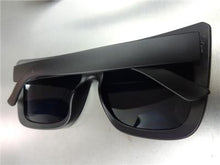 Oversized Square Frame Sunglasses- Matte Black