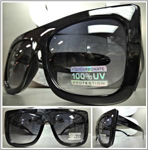 Oversized Square Frame Sunglasses- Black