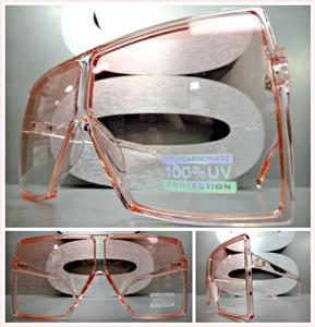 Square Shield Style Sunglasses- Pink