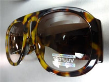 Thick Frame Retro Sunglasses- Leopard