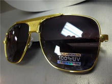 Vintage Metal Frame Sunglasses- Black Lens