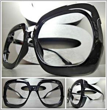 LENSLESS (NO LENS) Square Frame Glasses- Black Frame