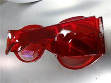 Oversized Thick Frame Sunglasses- Red