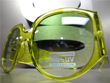 Oversized Thick Frame Sunglasses- Green