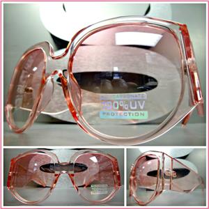 Oversized Thick Frame Sunglasses- Pink