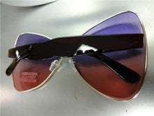 Oversized Butterfly Style Sunglasses- Purple/Pink Lens