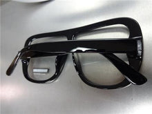 Flat Clear Lens Glasses- Black Frame