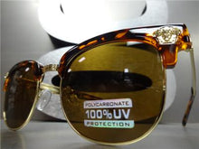 Rare Retro Clubmaster Style Sunglasses-Tortoise & Gold