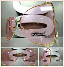 Vintage Butterfly Sunglasses- Light Pink Lens