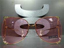 Vintage Butterfly Sunglasses- Light Pink Lens