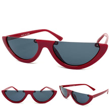Women's Classy Elegant Modern Retro Style SUNGLASSES Funky Red Frame 80900