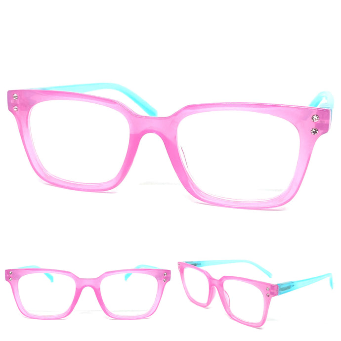Classic Funky Modern Retro Style READING GLASSES READERS Lens Strength +1.50