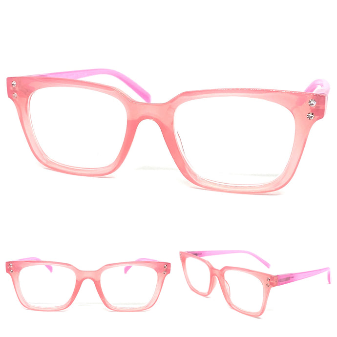 Classic Funky Modern Retro Style READING GLASSES READERS Lens Strength +2.00