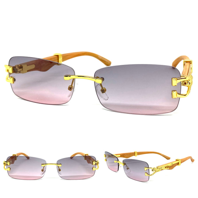 Men's Classy Elegant Luxury Retro Hip Hop Style SUNGLASSES Gold Frame E0925