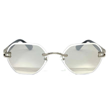 Men's Classy Elegant Retro Modern SUNGLASSES Silver Rimless Frame 5073