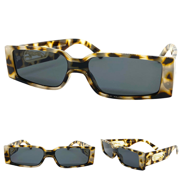 Classic Modern Contemporary Retro Style SUNGLASSES Leopard Frame 80412