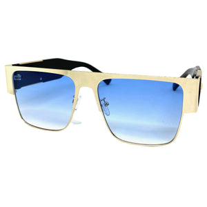 Classic Luxury Designer Hip Hop Style SUNGLASSES Gold & Black Frame 27614