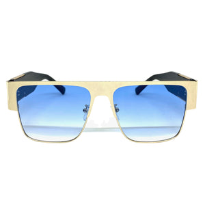 Classic Luxury Designer Hip Hop Style SUNGLASSES Gold & Black Frame 27614