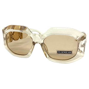 Classic Retro Luxury Designer Fashion SUNGLASSES Thick Champagne Frame 8244